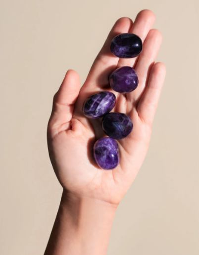 Amethyst Trommelsteine